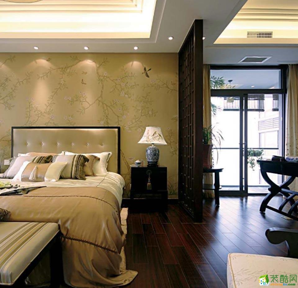 衡阳创佳装饰-110平米新中式三居室装修案例