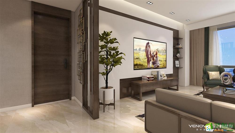 武汉133㎡三室两厅装修—复地东湖国际7期现代风格作品