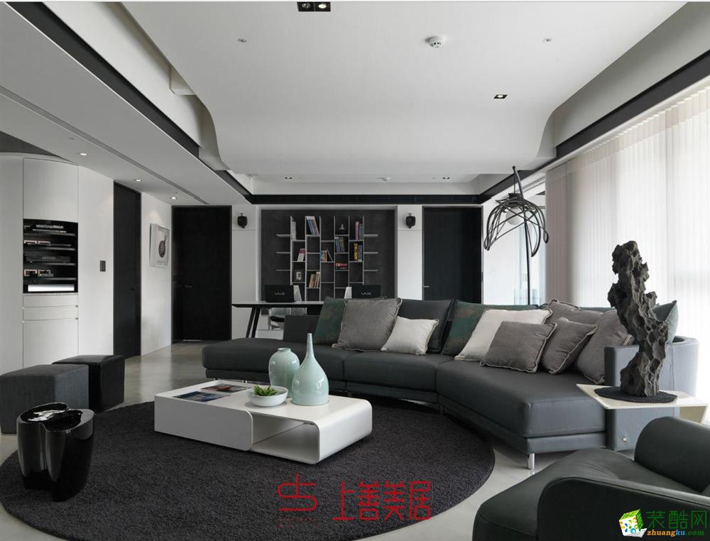 上善美居装饰-153平米现代风格四室两厅装修案例效果图