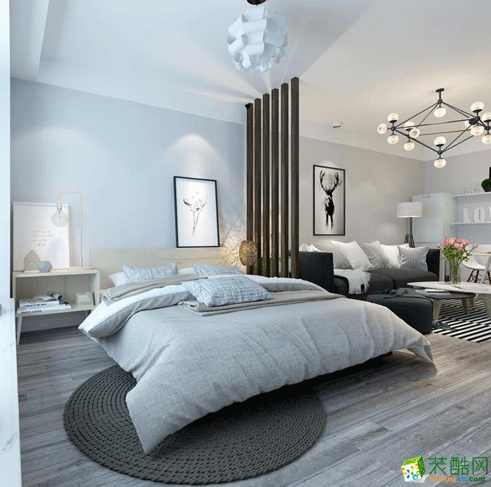 卧室40平小户型北欧风格装修效果图