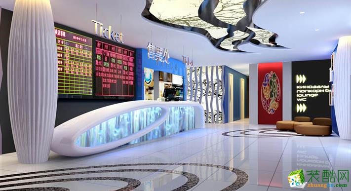 深圳星盟影视微电影院LED显示屏咖啡吧装修设计案例