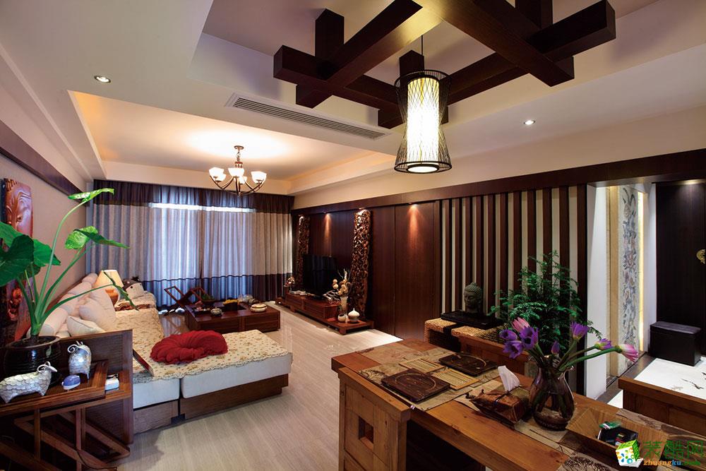 78平米两室一厅东南亚风格装修效果图
