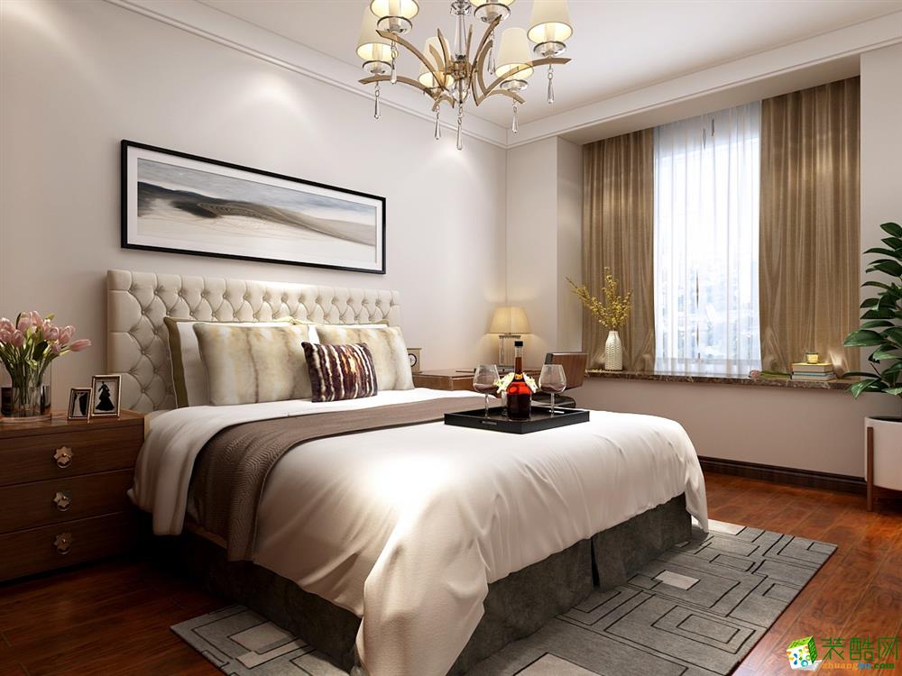 星隆广场110㎡三室两厅一卫美式风格装修设计效果图
