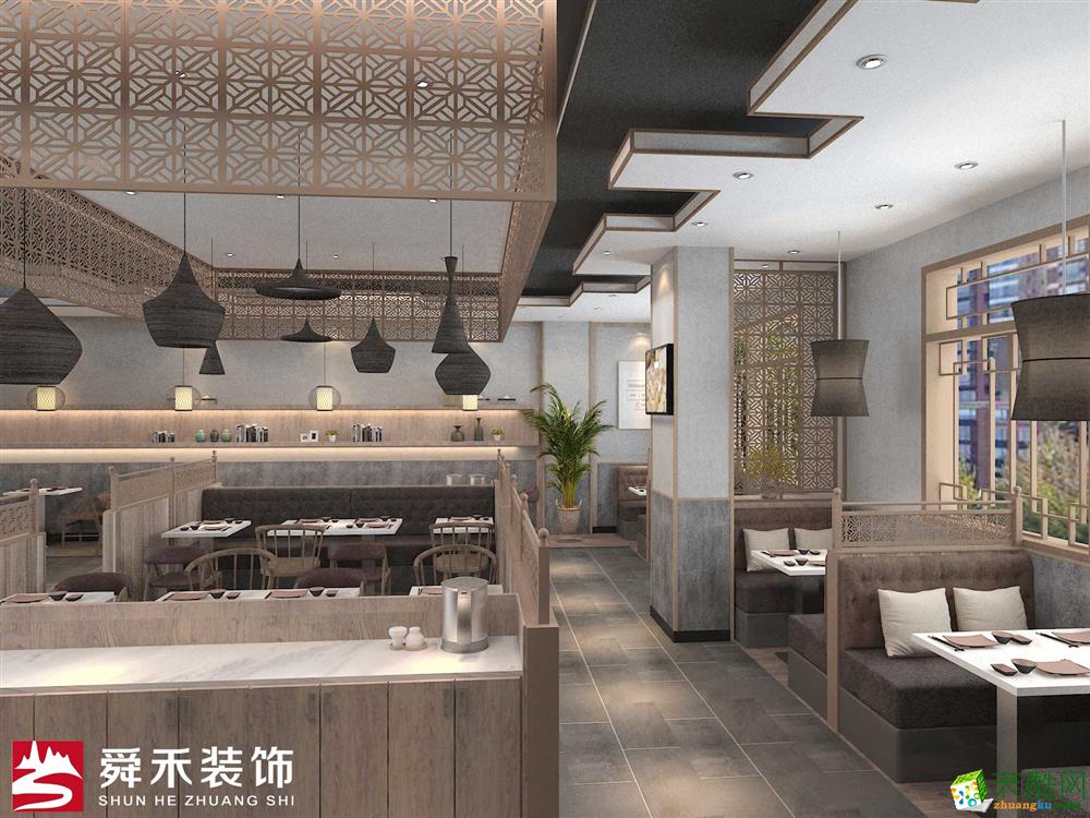 济南中式快餐饮水饺子店特色主题餐厅空间装修设计公司