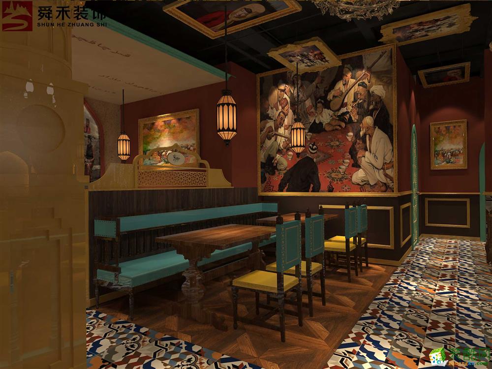 山东济南中餐厅异国风味餐厅装饰装修设计公司