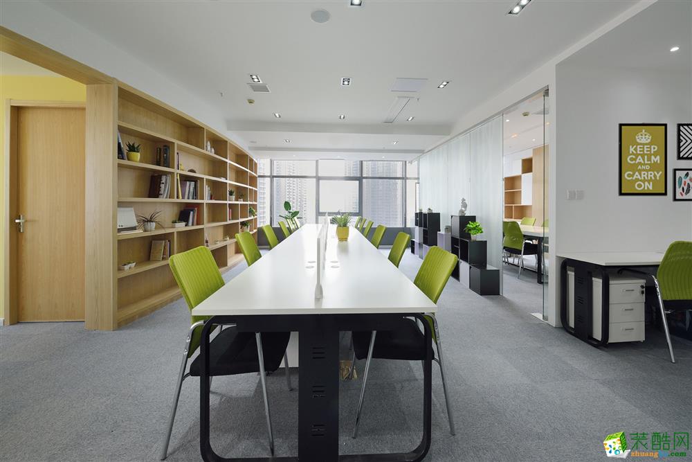 上海1000平米办公室装修案例图片