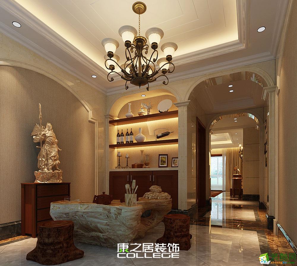 城泰枫华天成106平欧式新古典三居室设计装修家装效果图户型图