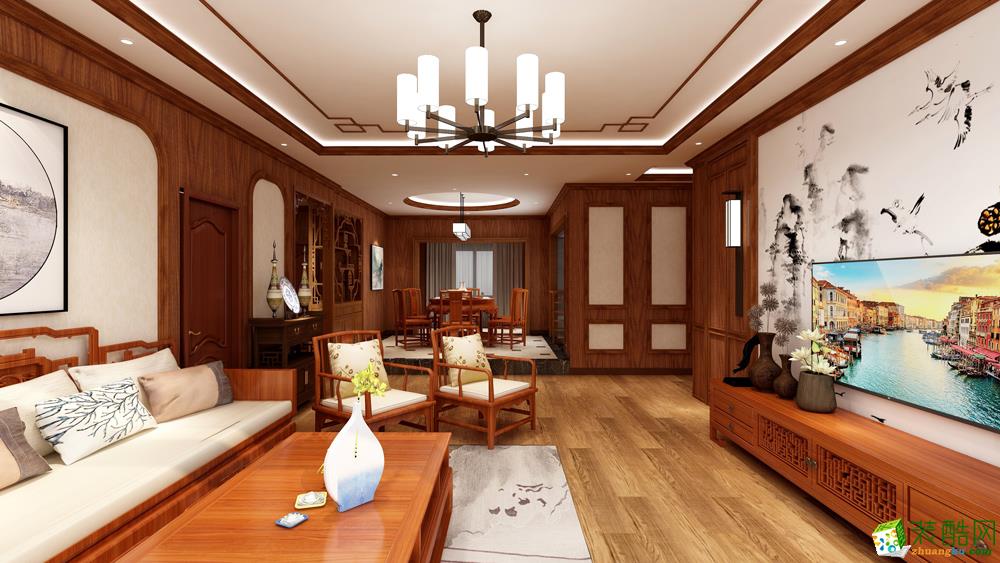 155平米三室二厅二卫一厨中式风格案例效果图