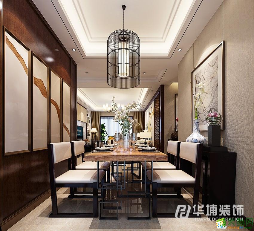 郑州亚星盛世150平方新中式风格装修效果图