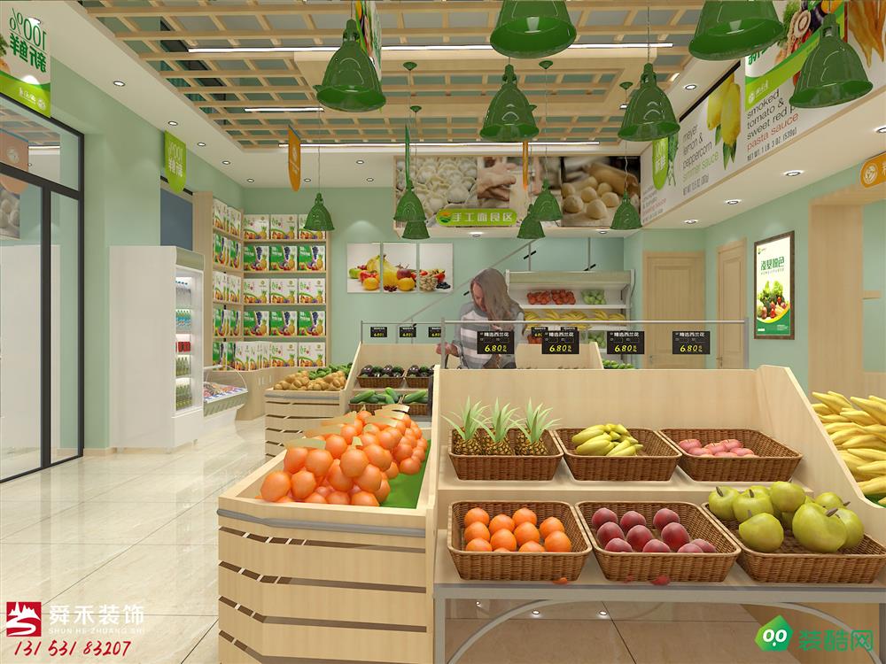 淄博连锁超市便利店装饰设计装修效果图