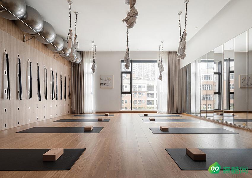 峥业装饰案例:瑜伽生活馆装修实景案例 中式 健身房