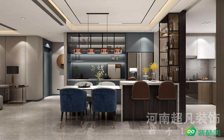 郑州天鹅湖160平现代风格三居室装修效果图