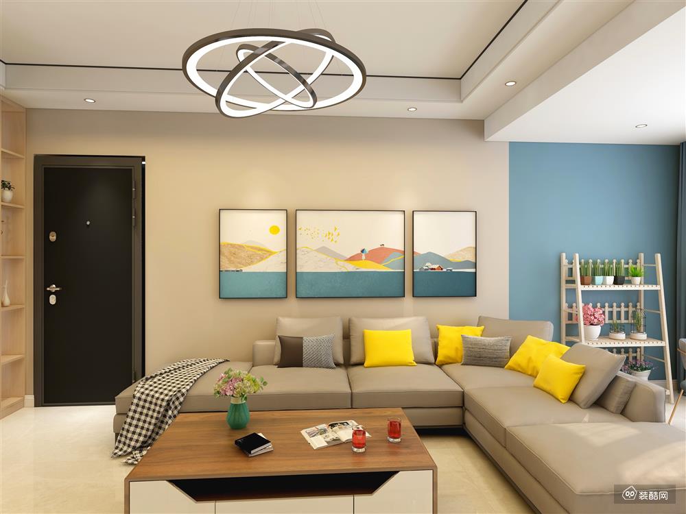 现代风格以符合现代人的生活习惯的室内居住空间现实舒适的 居 