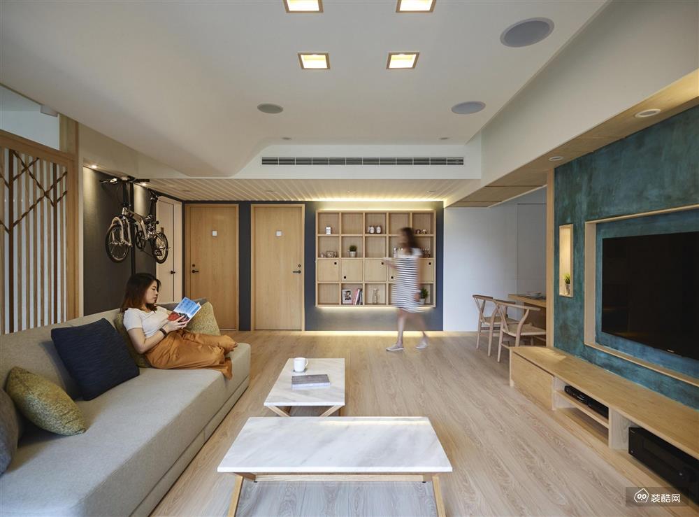重庆日式风格四居室114㎡装修案例图