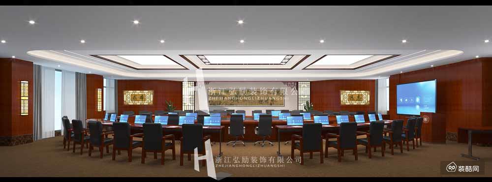 杭州中医药大学300平米会议室装修效果图