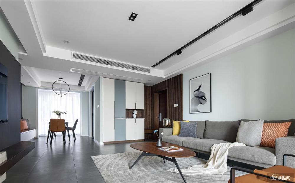 祥瑞新城107平米现代极简风格三居室案例图