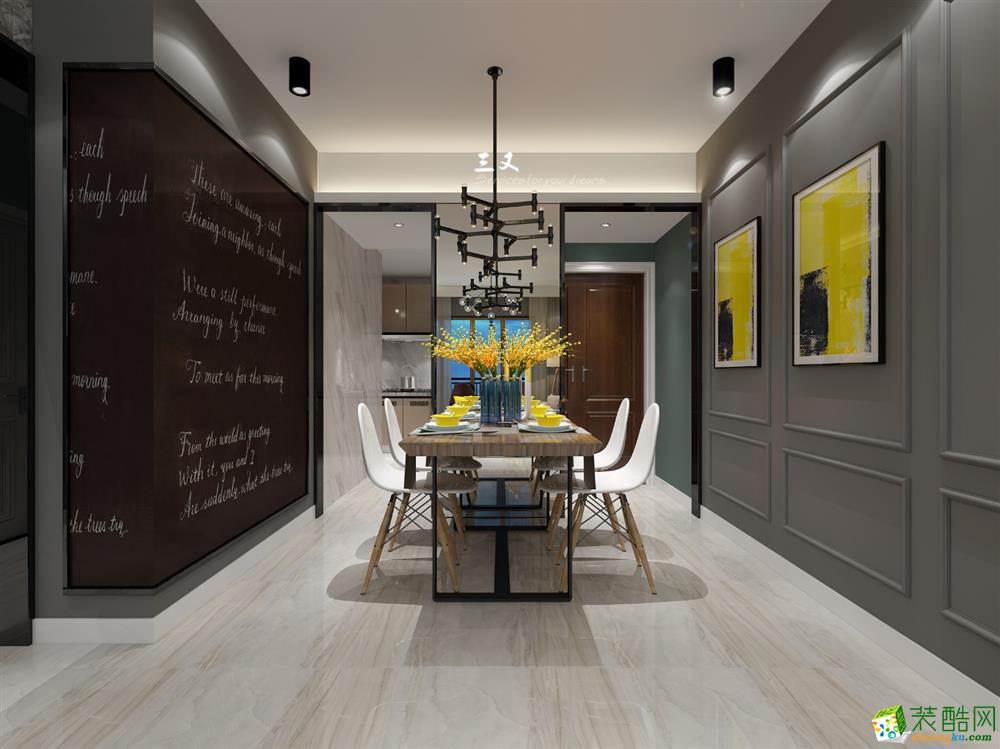 桂林88平米三室一厅装修―现代简约风格设计作品