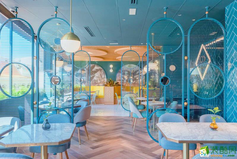 济南210平米地中海风格主题餐厅装修效果图地中海酒楼餐厅