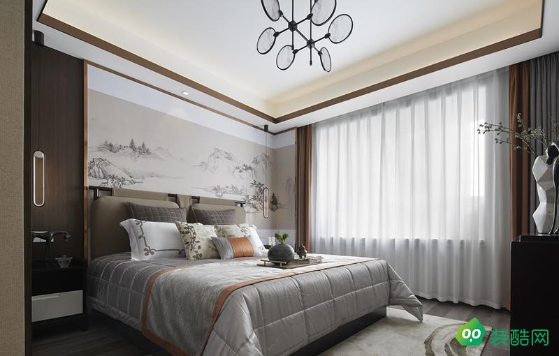 达州127平米新中式风格三居室装修案例图片-岚庭装饰