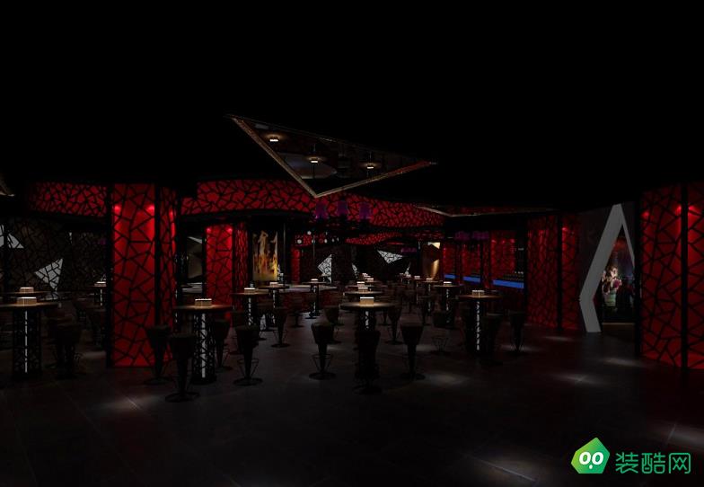 郑州酒吧现代简约风设计空间装修效果图
