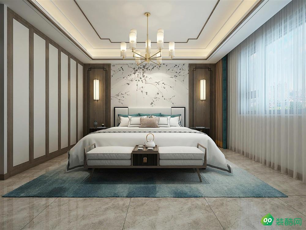 上海189平米中式风格复式楼装修案例效果图-缘环装饰