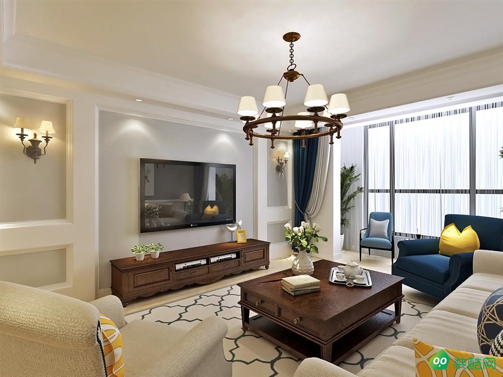 重庆86平米现代风格两居室装修案例图片