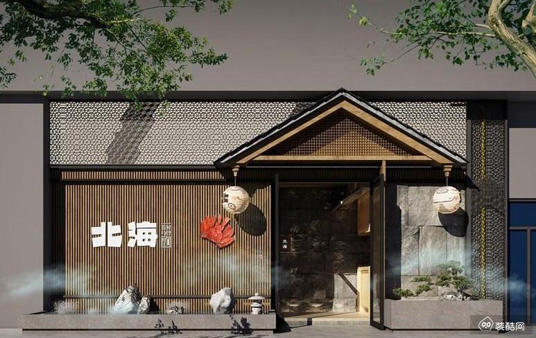 杭州200平米海鲜料理餐厅装修设计案例