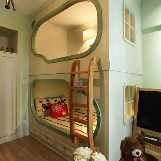 二胎如何设计儿童房两个小孩的儿童房装修设计效果图